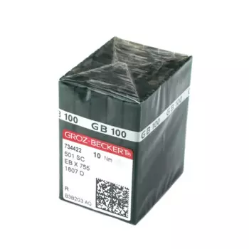 Иглы Groz-Beckert EBX755, 100 шт., подходят для швейных машин REECE 101 с отверстиями для кнопок 755H, SY6480, 501SC, 1807D