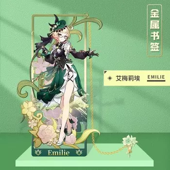 Металлическая закладка Genshin Impact