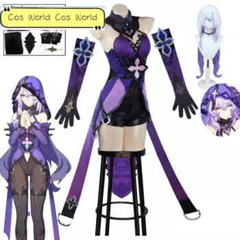 Игра Honkai Star Rail Черный Лебедь Косплей Костюм Фиолетовая Короткая Юбка Платье Униформа Хэллоуин Карнавальный Костюм Для Вечеринки