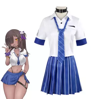 Игра NIKKE The Goddess of Victory Naga Косплей Костюм JK Униформа Костюм моряка Рубашка Юбка Женский Вечеринка Костюм на Хэллоуин