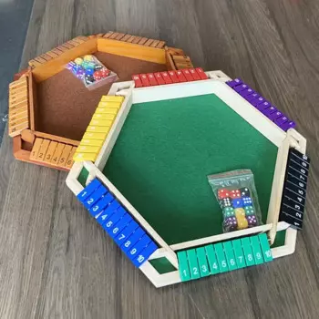 Игра в кости Shut The Box, деревянные игральные кости, настольные игры для 6 игроков, семейные интерактивные игрушки для родителей и детей