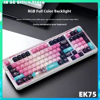 Игровая клавиатура E75 Dareu, Офисная механическая клавиатура с подсветкой, 3 режима работы, 80 клавиш Pbt