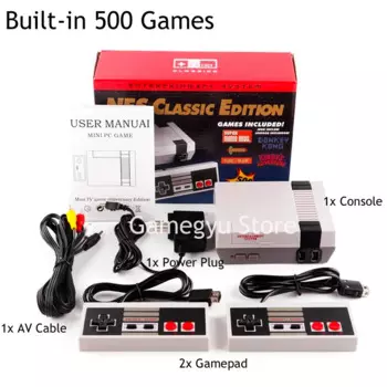 Игровая консоль MiniNES Nintendo 500 игр NES 8-битная игровая мини-консоль NES Версия США 500 в 1 играх