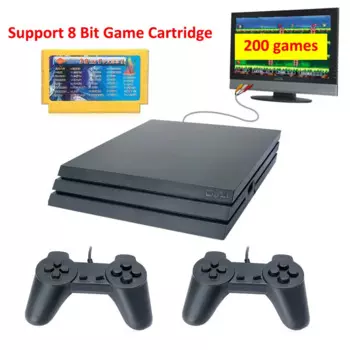 Игровая консоль PLAYGO GS4 в ретро стиле, 8 бит, GS4, 200 игр, AV выход, поддержка картриджа, ТВ, видео, игровая консоль для NES / FC