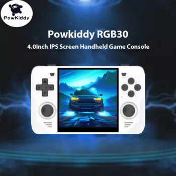 Игровая консоль Powkiddy RGB30 с 4,0 дюймовым IPS экраном, 256 ГБ, 30000 установленных игр, симуляторы, аккумулятор 4100 мАч, подарки для мальчиков