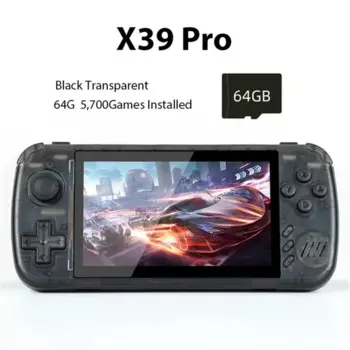Игровая консоль POWKIDDY X39PRO, 4,5 дюйма, IPS экран, 32/64 ГБ, 3000 игр, 10 симуляторов