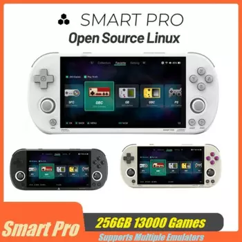 Игровая консоль Trimui Smart Pro, 256 ГБ, 13000 игр, Linux, ретро игровая консоль, поддерживает несколько эмуляторов A