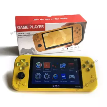 Игровая консоль X20 с экраном 5,1 дюйма и 10 имитаторами, Классический ретро плеер для видеоигр, портативная игровая консоль HD для GBA/MD/FC/PS