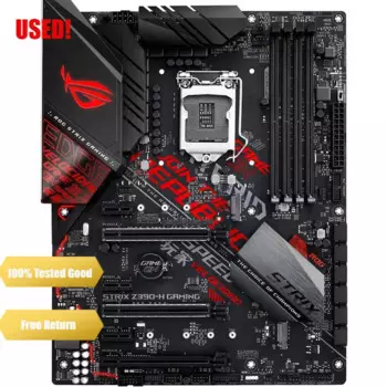 Игровая материнская плата ASUS ROG Strix Z390-H LGA1151 (Intel 8-го и 9-го поколения) ATX DDR4 DP HDMI M.2 USB 3.1 Gen2 Gigabit LAN