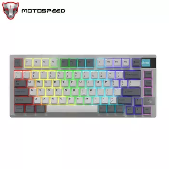 Игровая механическая клавиатура Motospeed Darmoshark K8, 81 клавиша, горячая замена, Беспроводная Bluetooth клавиатура, RGB подсветка, переключатель GATERON