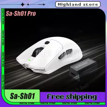 Игровая мышь Rawm Sa-Sh01 Pro, 3 режима, беспроводная Bluetooth 8k Paw3950, легкая мышь 8000 Гц, Fps для компьютерных аксессуаров, игровая мышь