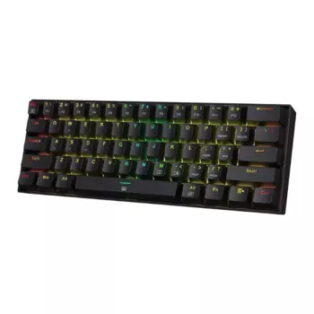 Игровая Проводная клавиатура Redragon K630 Dragonborn 60% RGB, популярная, компактная механическая клавиатура с 61 клавишами