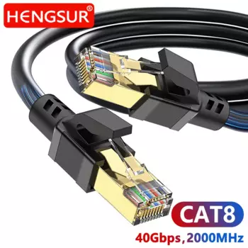 Игровой Ethernet-кабель Cat8, 40 Гбит/с, 2000 МГц