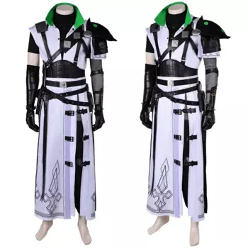 Игровой финальный костюм для мальчиков для ролевых игр с облаком, куртка, пояс, перчатки, наряды для взрослых, мужской костюм на Хэллоуин, карнавал