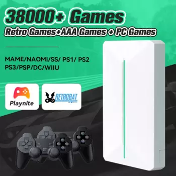 Игровой HDD Playnite и ретро игровая консоль Retrobat 500 ГБ с 38000 + играми для PS3/PS2/WII/WIIU/MAME/PS1/N64/DC для WIN ПК/ноутбука