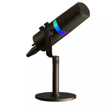 Игровой микрофон RGB, Динамический USB/XLR, шумоподавляющий двухрежимный микрофон и Базовая деталь, легкая установка