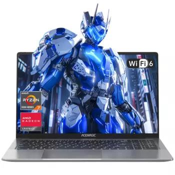 Игровой ноутбук ACEMAGIC 16,1 FHD 1920*1080 16 ГБ DDR4 512 ГБ SSD AMD Ryzen 7 5700U Ноутбук Windows 11 Домашний ноутбук BT5.2 WiFi 6