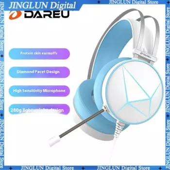 Игровые наушники Dareu Eh722rgb, Usb, 7,1 каналов, наушники с микрофоном, компьютерные наушники, наушники для киберспорта, шум