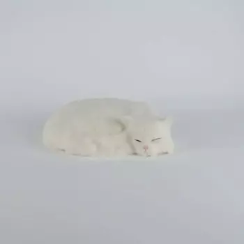 Игрушечная белая кошка полиэтилен и меха кошка модель Забавный подарок около 27 см x 20 см x 6 см