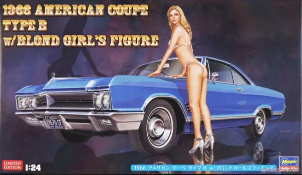 Игрушечная модель автомобиля Hasegawa 52213 в сборе, масштаб 1/24 для Buick Wildcat Coupe 1966 и блонд, модель автомобиля в комплекте