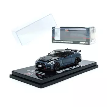 Игрушечная модель автомобиля INNO 1:64, модель модели автомобиля из сплава NISMO, коллекция литых автомобилей, Серый карбон