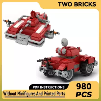 Игрушечная модель Moc из популярных войн, строительные блоки Tundran, тяжелый танк, модульные блоки, подарки, рождественские игрушки, наборы для сборки своими руками