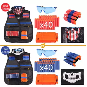 Игрушечный костюм для пистолета Nerf, тактического снаряжения, челнока для пистолета, аксессуаров для журналов Bullet, зажима для пули, совместимого пистолета Nerf