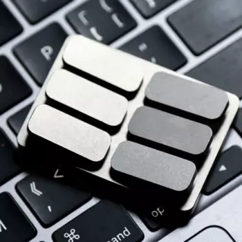 Игрушка-антистресс из нержавеющей стали, 6 кнопок