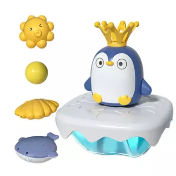 Игрушка для ванны для детей 1, 2, 3 лет, детская ванночка, водная игрушка, распылитель воды, милый пингвин-айсберг