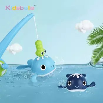 Игрушка для ванны, магнитные рыболовные игры, заводные плавательные киты, водный стол, бассейн, развлечение во время купания, ванна, игрушка для малышей, детей, девочек, мальчиков