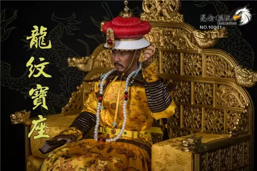 Игрушка Kunlun 1/6 солдат Золотая краска Дракон узор трон стул, дракон модельная сцена аксессуары подходит для 12 "экшн-фигурки