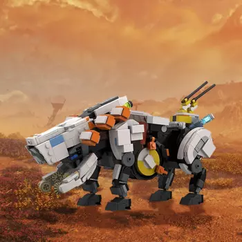 Игрушка-пазл MOC классическая, «Horizon», Mecha Ben Thunder, зверь, игрушка-конструктор Mecha BeastToys, детский подарок, ролевые игры