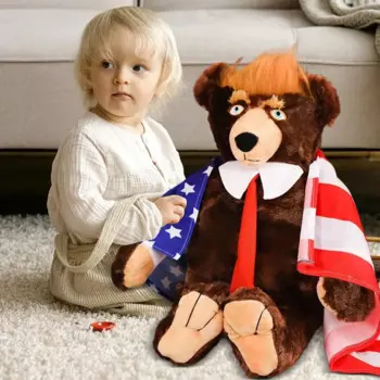 Игрушка плюшевая теддибер Коллекционная серия TrumpBear памятная плюшевая кукла игрушка подарок теддибер Забавный подарок домашние плюшевые куклы украшения