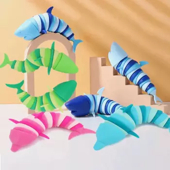 Игрушки для детей и взрослых, игрушки для снятия стресса, забавная пряжка, слизь, дельфин, акула, тревога, антистресс, мягкая игрушка, брелок, аксессуары