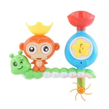 Игрушки для ванны для малышей, детей 1, 2, 3 лет, игрушка для ванны с водопадом для мальчиков и девочек с 2 игрушечными чашками, прочные присоски
