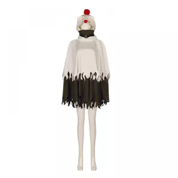 Игры Yuffie Kisaragi Косплей Костюм Moogle накидка наряд Хэллоуин Карнавальный костюм для женщин и девочек