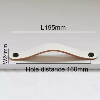 IHOMCASA белые кожаные ручки для мебели
