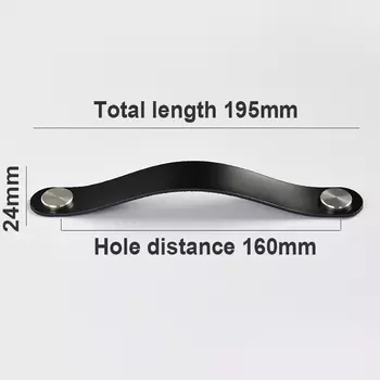 Ручки для шкафов IHOMCASA кожаные золотые