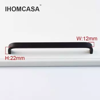 IHOMCASA Золотой/черный шкаф Ручки для кухонной мебели для шкафа Ручки для дверей шкафа для ванной комнаты Ручки для ящиков шкафа Ручки для шкафчиков Алюминиевый сплав Современный стиль