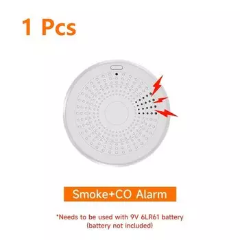 iHseno датчик дыма и газа Tuya 2 в 1