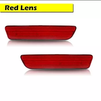 IJDM для 2005-2009 Ford Mustang, дымчатые/красные линзы, полный цвет, задние боковые габаритные огни, заменяемые лампы для боковых габаритных огней, 12 В