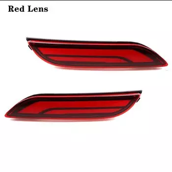 IJDM для 2018-up Toyota Camry Красный Светодиодный отражатель заднего бампера свет s, функция как хвост, стоп задние противотуманные фары и светильник Тель поворота