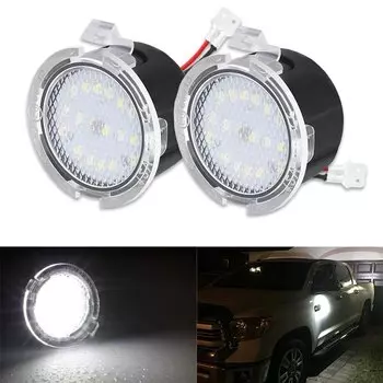 iJDM ксеноновый белый полностью светодиодный светильник для бокового зеркала для Ford F150 Edge Flex Taurus светодиодный светильник в сборе синий ледяной синий 12 В