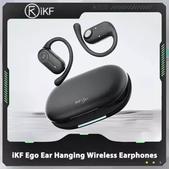 iKF Ego подвесные беспроводные наушники с костной проводимостью Bluetooth 5,4 с подвижной катушкой IP55 стерео пользовательские спортивные игровые гарнитуры подарки