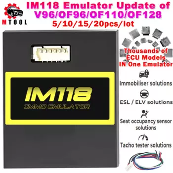 Иммобилайзер IM118 Эмулятор Эмулятор IMMO OFF PK OF96 OF110 K-LINE CANBUS Автомобильный тестер Тахометр ESL ELV Раствор оценки сиденья