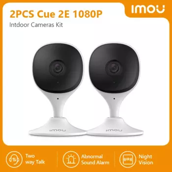 IMOU 2 шт. Cue 2E комплект 1080P комнатная камера радионяня двустороннее аудио ночное видение наблюдение Wi-Fi IP-камера обнаружения человека