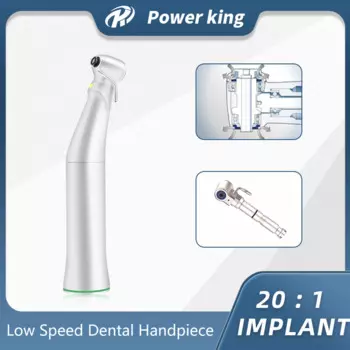 Наконечник для имплантатов 20:1, светодиодный угловой подшипник NSK, стоматологический низкоскоростной ручка с низким вращением, кнопка E-типа 2,35 мм