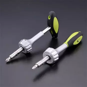 Импортная Шестигранная трещоточная Отвертка Phillips T-образная отвертка разборка двойного назначения