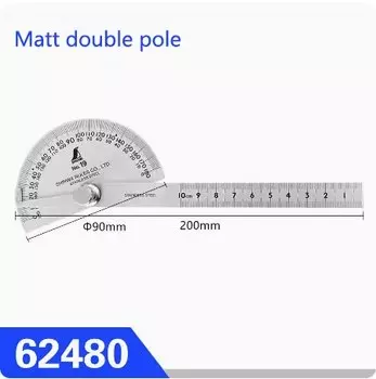 Импортный квадратный угловой транспортир SHINWA 62480 из нержавеющей стали