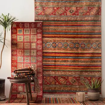 Импортный персидский Ретро американский ковер для гостиной шерстяной коллекционный коврик с ручным узлом